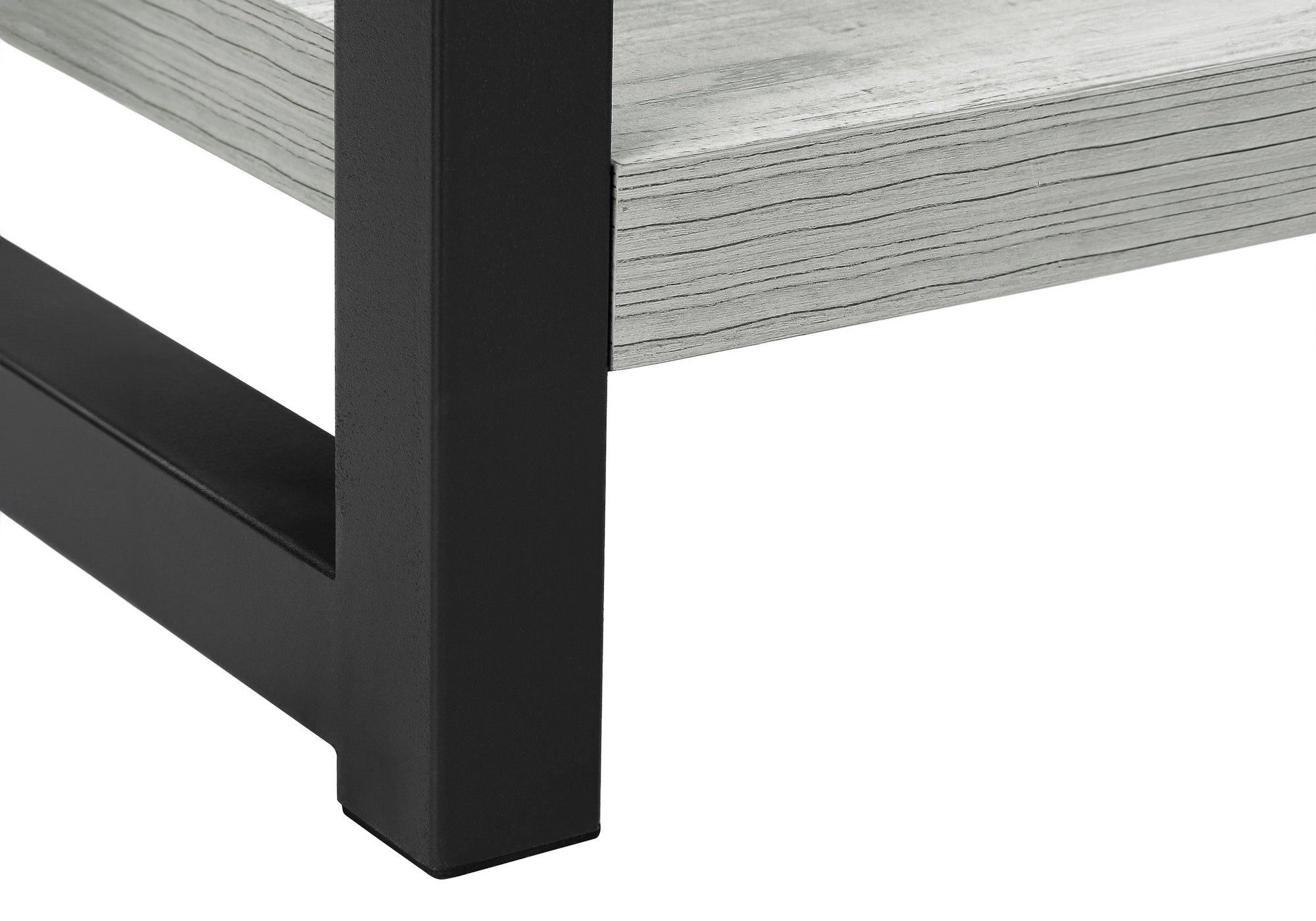 ACCENT TABLE - 22""H / GREY / BLACK METAL