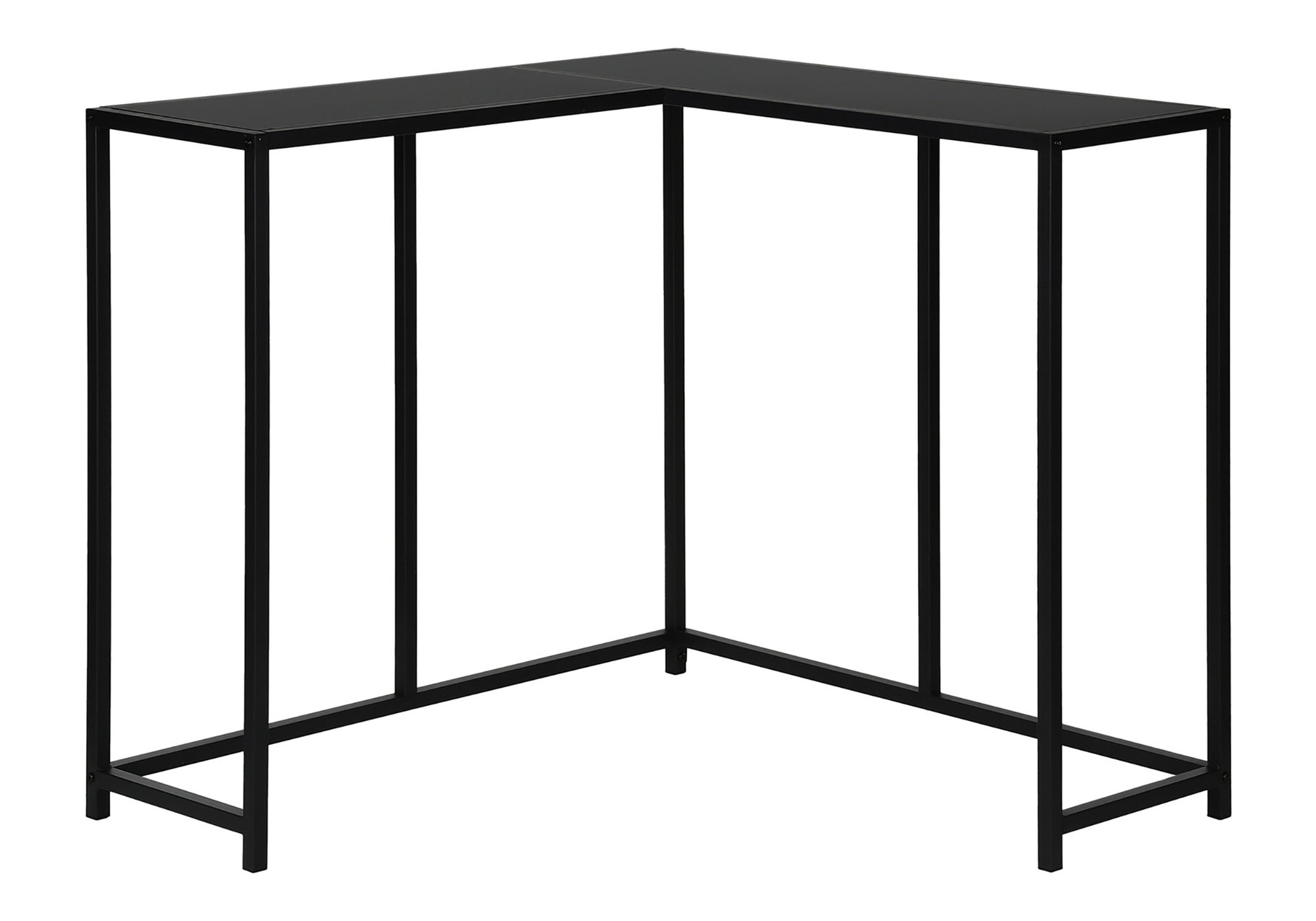 ACCENT TABLE - 36""L / BLACK / BLACK CORNER CONSOLE