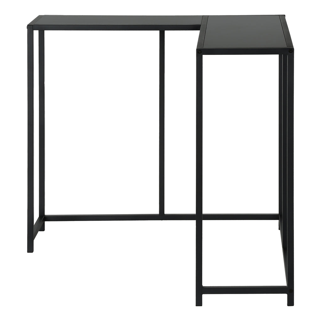 ACCENT TABLE - 36""L / BLACK / BLACK CORNER CONSOLE