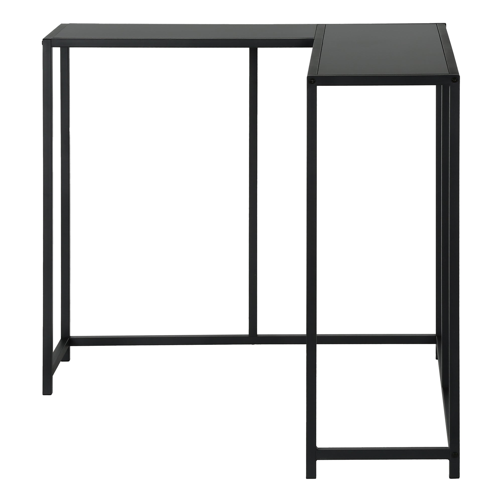 ACCENT TABLE - 36""L / BLACK / BLACK CORNER CONSOLE