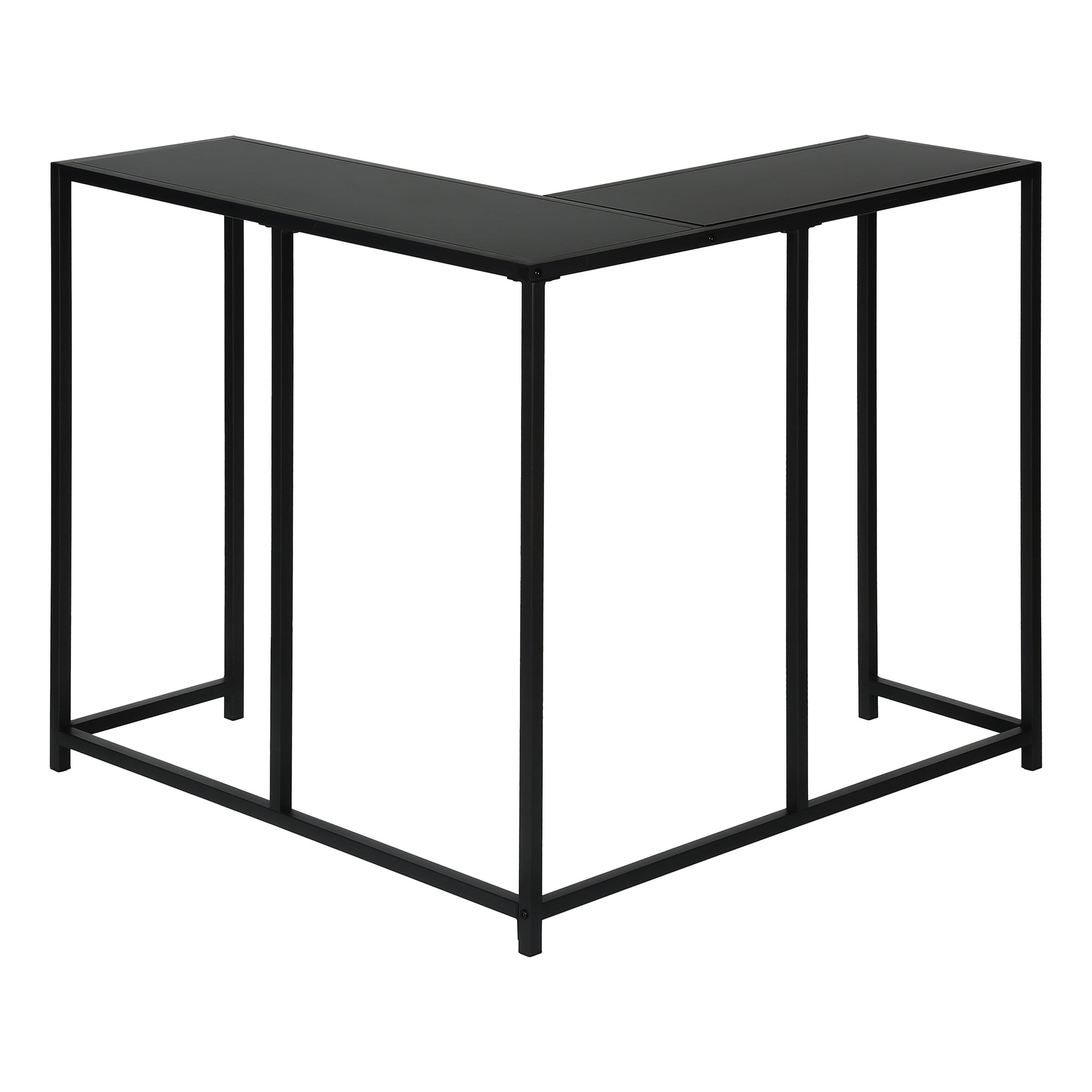 ACCENT TABLE - 36""L / BLACK / BLACK CORNER CONSOLE