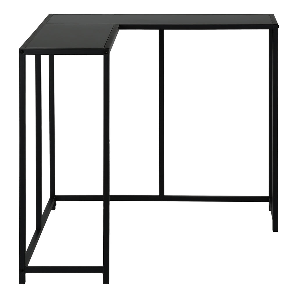 ACCENT TABLE - 36""L / BLACK / BLACK CORNER CONSOLE