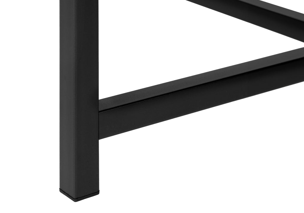 ACCENT TABLE - 36""L / BLACK / BLACK CORNER CONSOLE