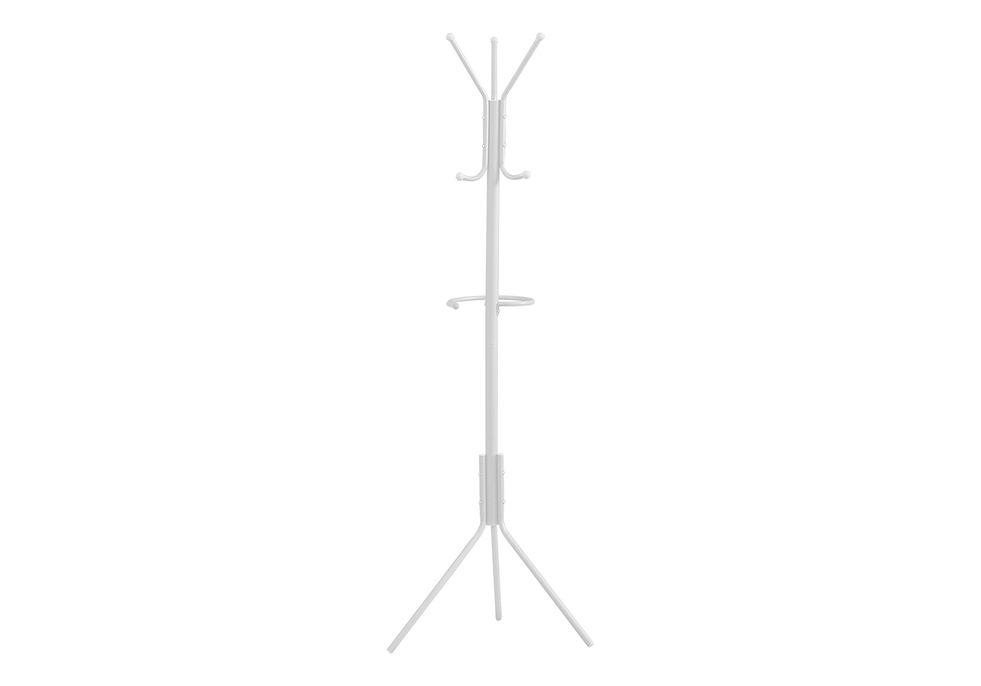 COAT RACK - 68""H / WHITE METAL