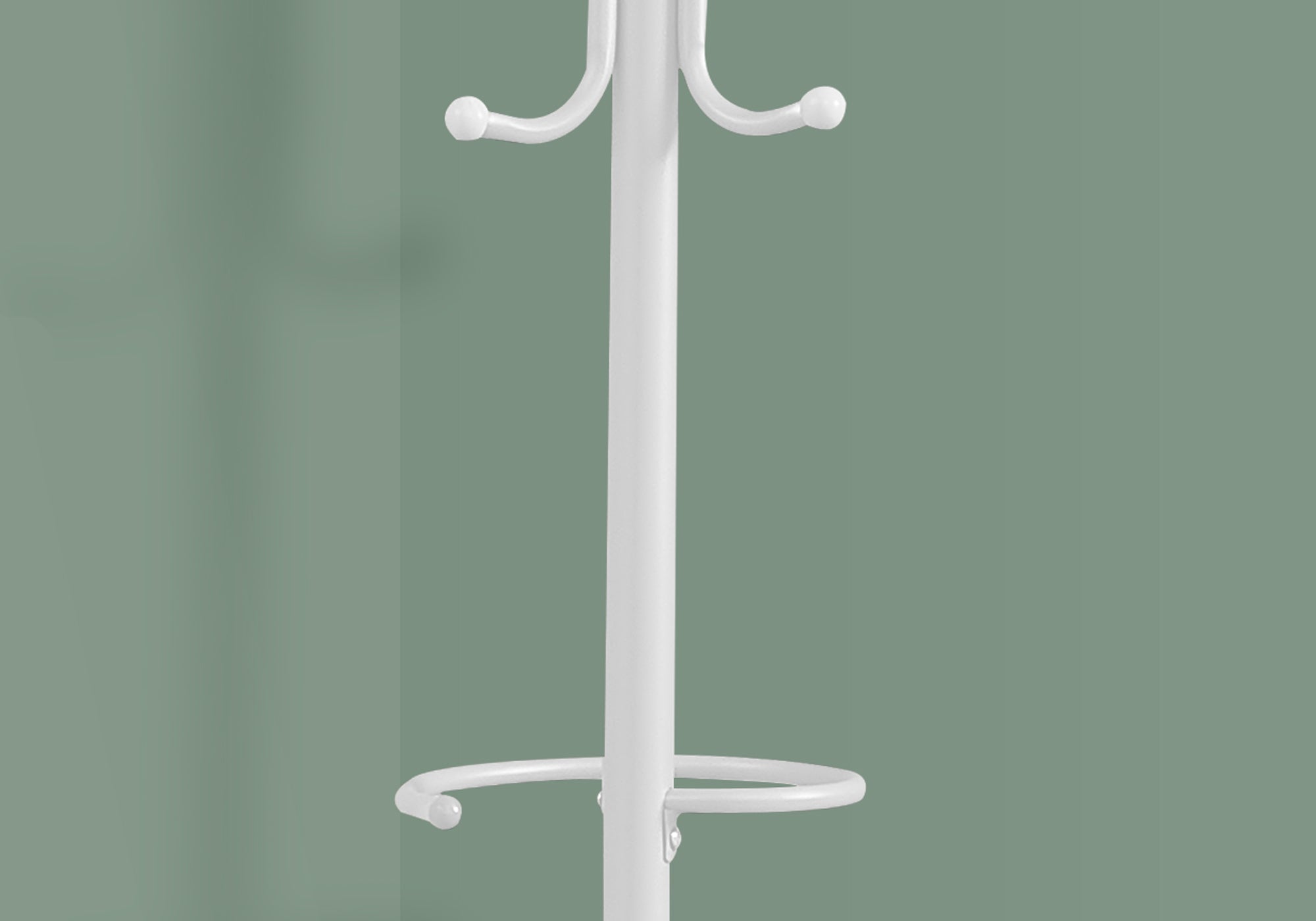 COAT RACK - 68""H / WHITE METAL