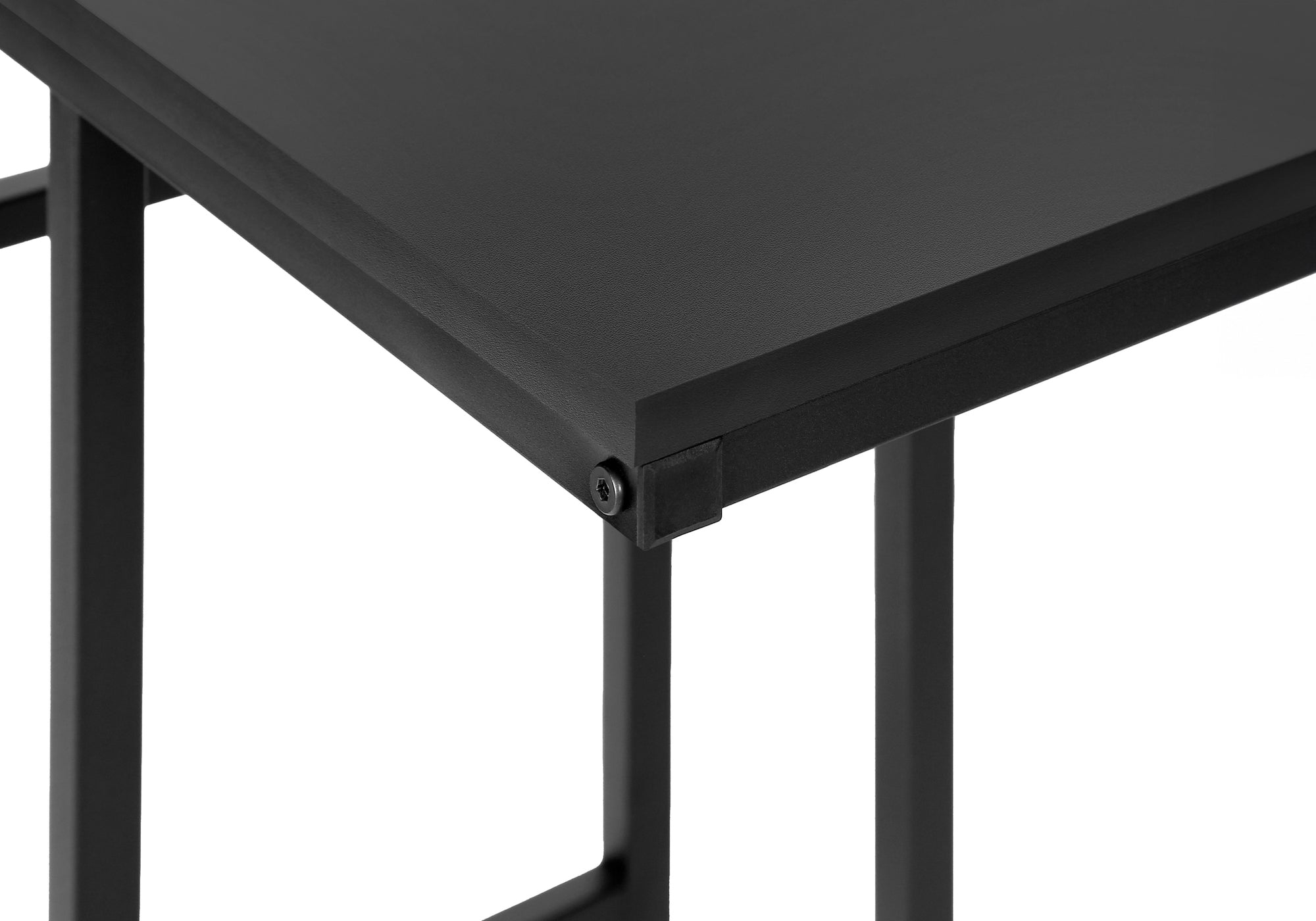 ACCENT TABLE - 24""H / BLACK / BLACK METAL