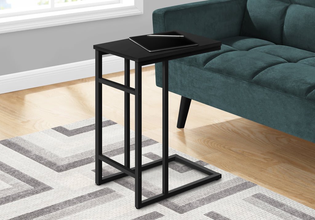 ACCENT TABLE - 24""H / BLACK / BLACK METAL