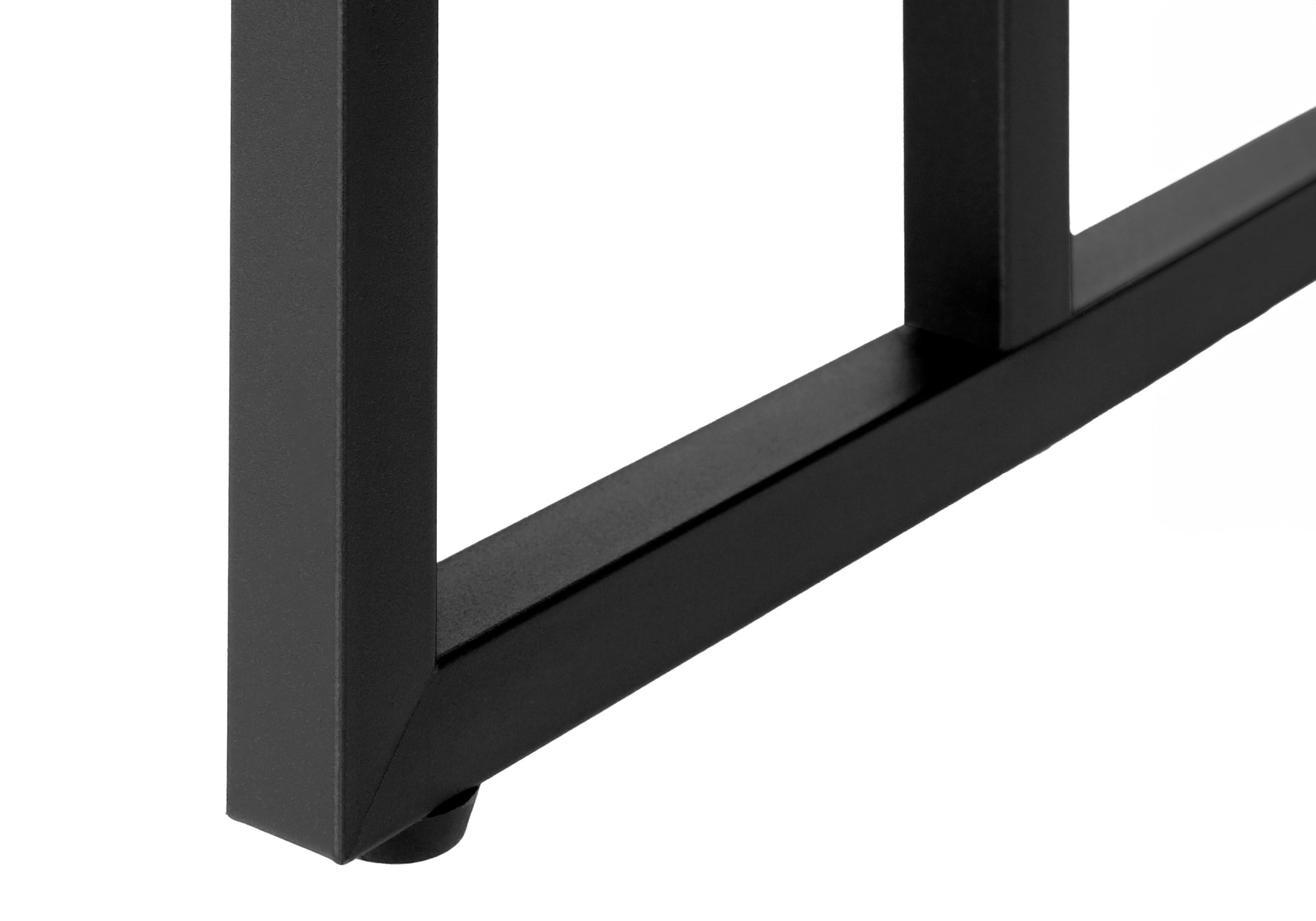 ACCENT TABLE - 24""H / DARK TAUPE / BLACK METAL