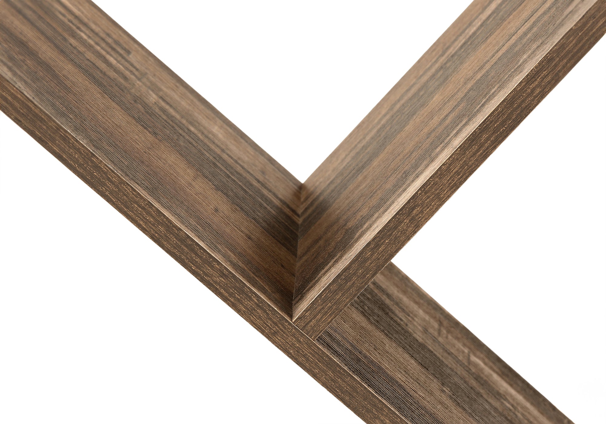 BOOKCASE - 60""H / BROWN RECLAIMED WOOD-LOOK / BLACK METAL