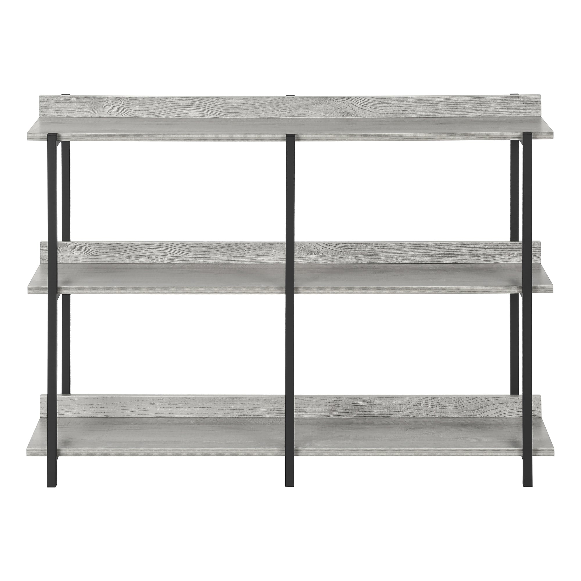 ACCENT TABLE - 48""L / GREY / BLACK METAL HALL CONSOLE