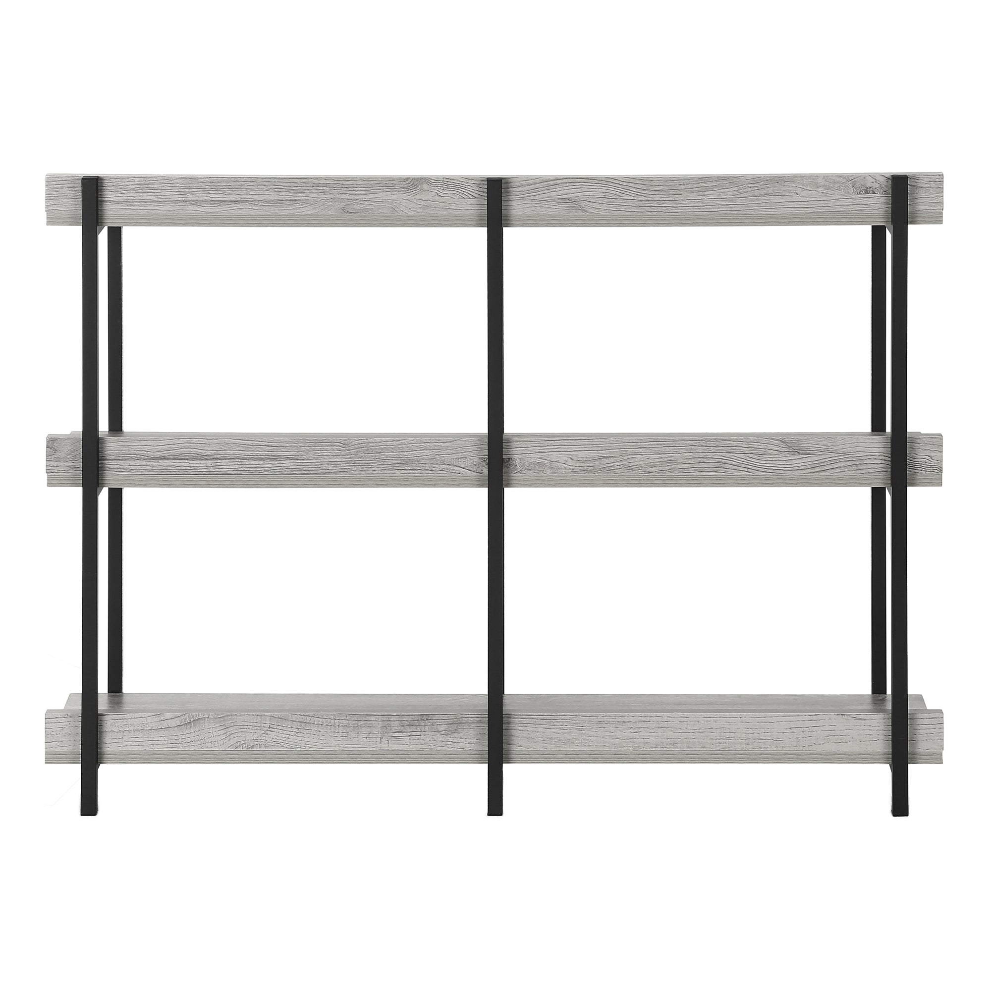 ACCENT TABLE - 48""L / GREY / BLACK METAL HALL CONSOLE