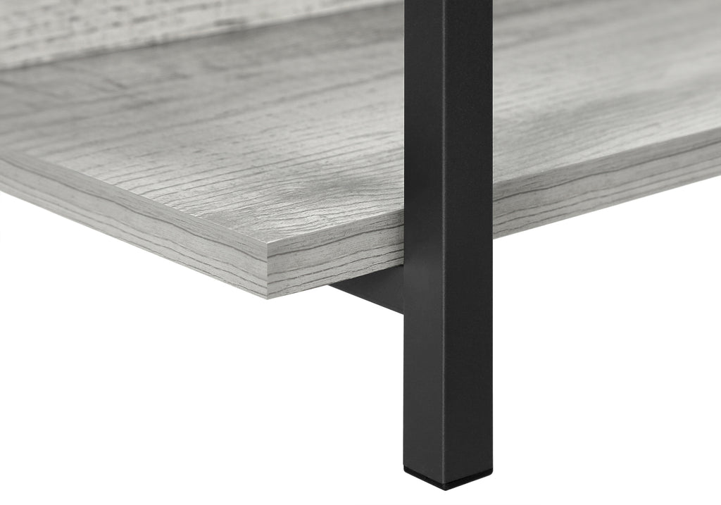 ACCENT TABLE - 48""L / GREY / BLACK METAL HALL CONSOLE
