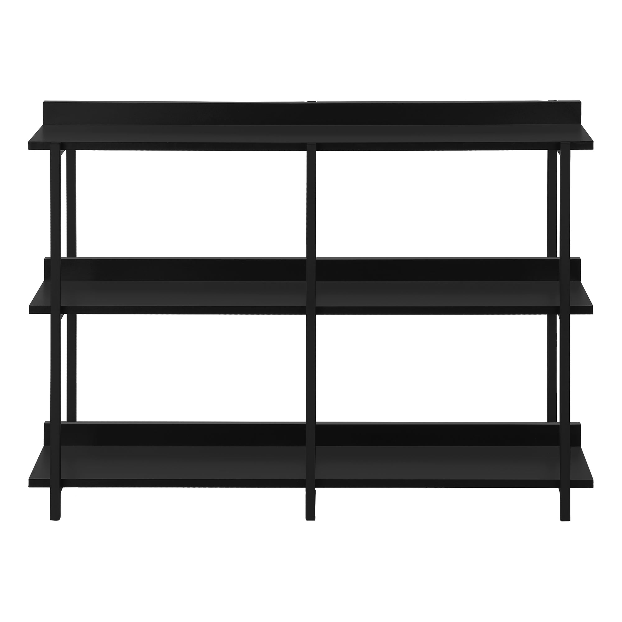 ACCENT TABLE - 48""L / BLACK / BLACK METAL HALL CONSOLE