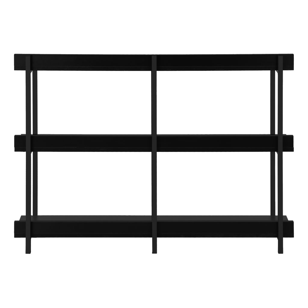 ACCENT TABLE - 48""L / BLACK / BLACK METAL HALL CONSOLE