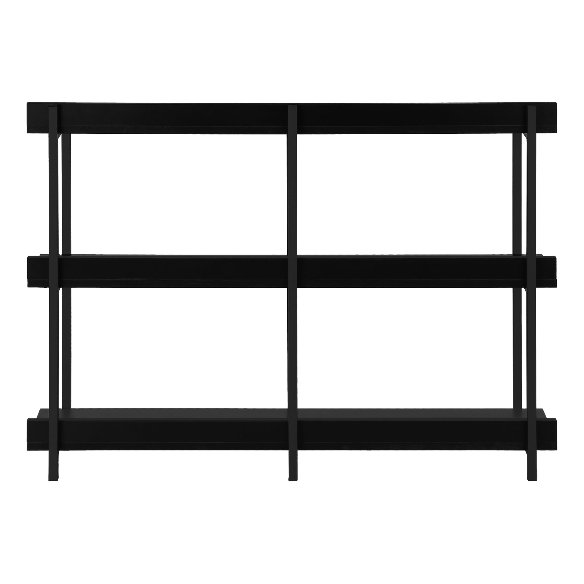 ACCENT TABLE - 48""L / BLACK / BLACK METAL HALL CONSOLE