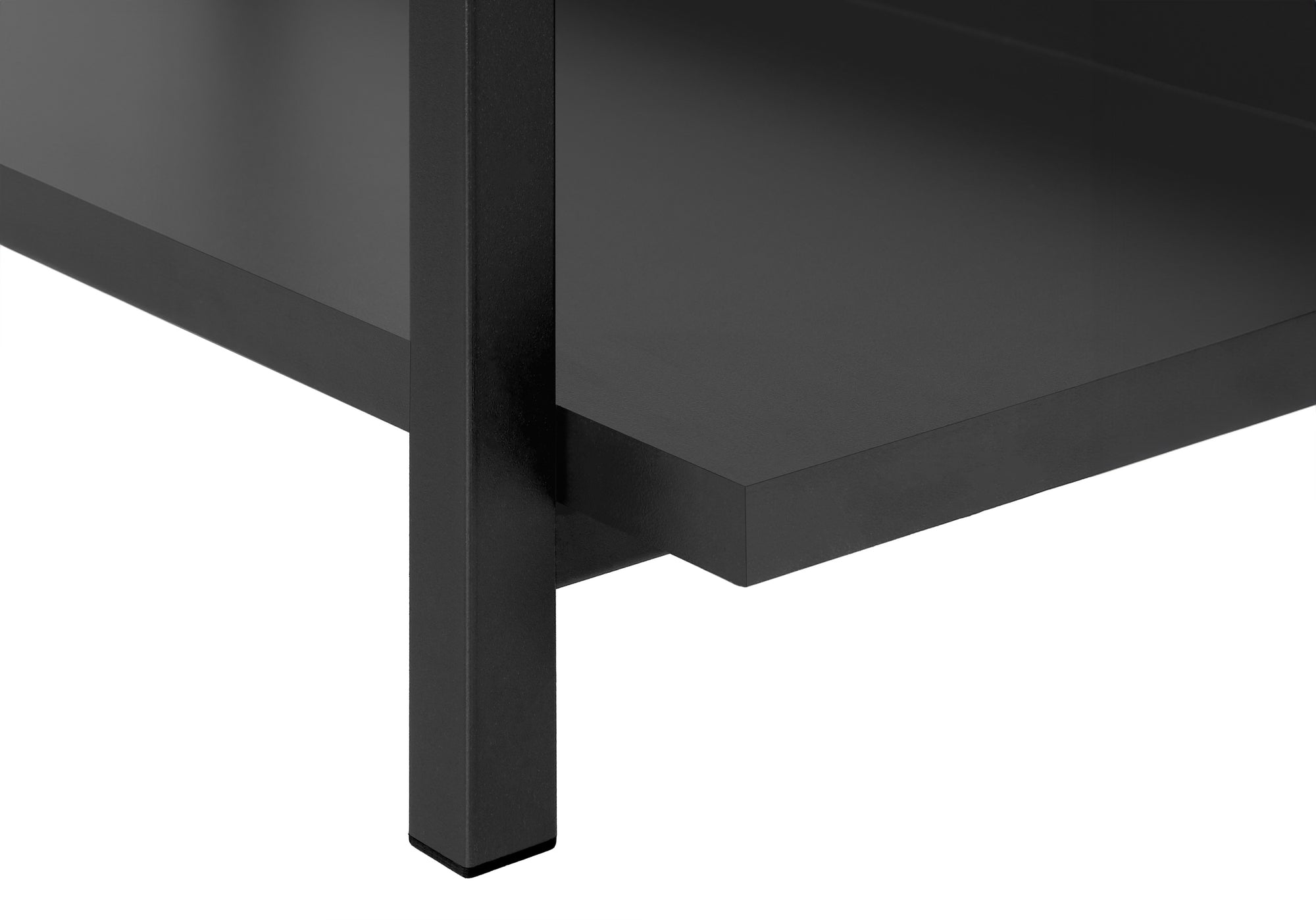 ACCENT TABLE - 48""L / BLACK / BLACK METAL HALL CONSOLE