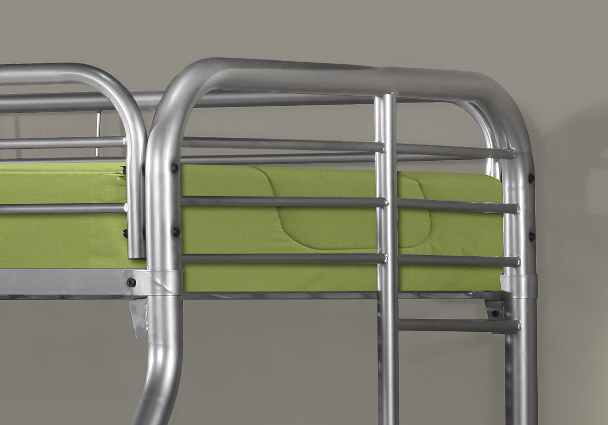 BUNK BED - TWIN / FULL SIZE / SILVER METAL