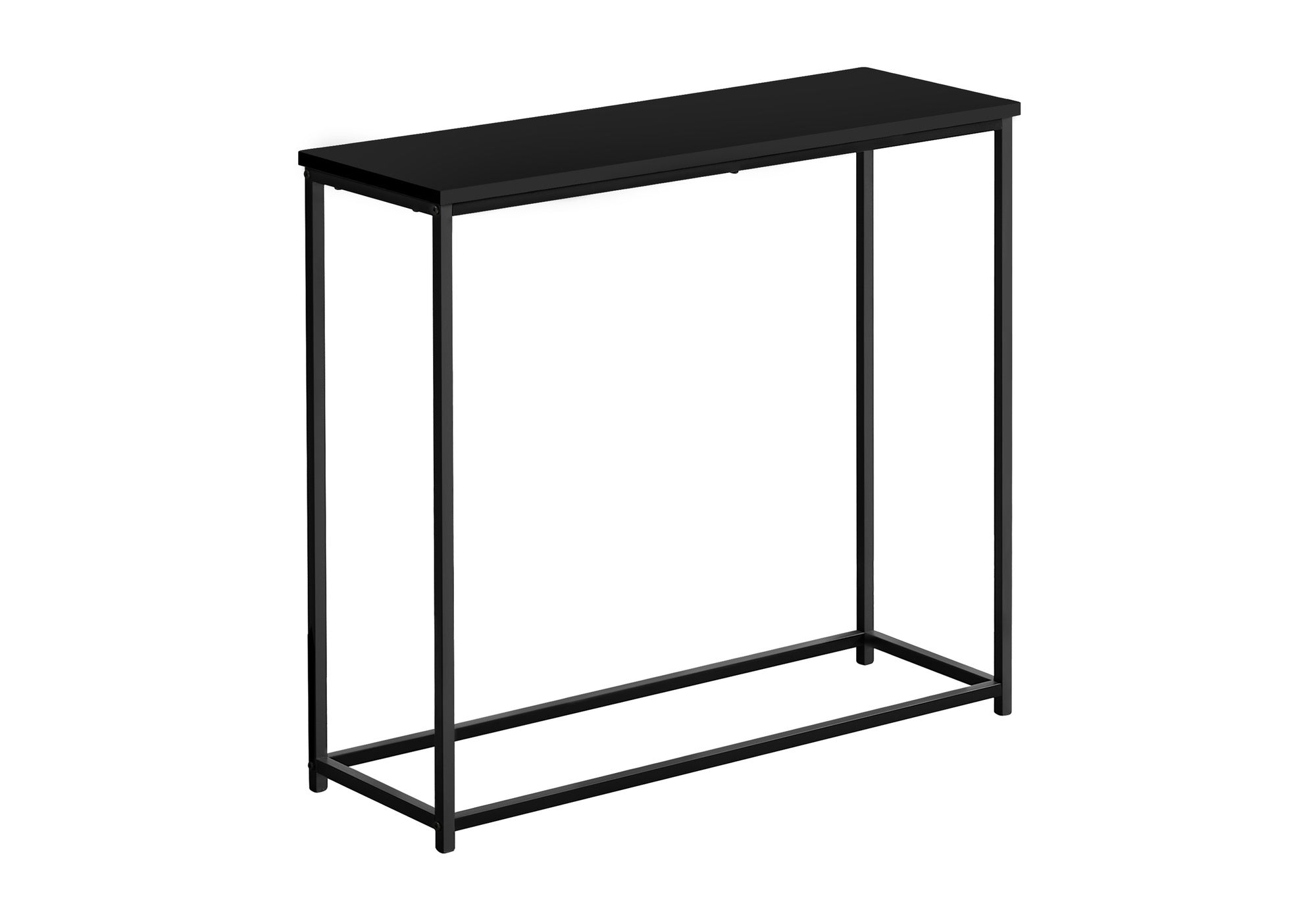 ACCENT TABLE - 32""L / BLACK / BLACK METAL HALL CONSOLE