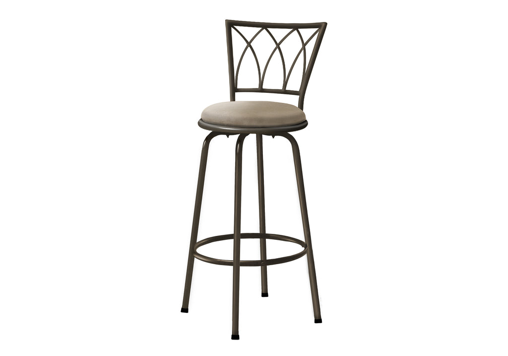 BARSTOOL - 2PCS / 43""H / SWIVEL / DARK COFFEE METAL