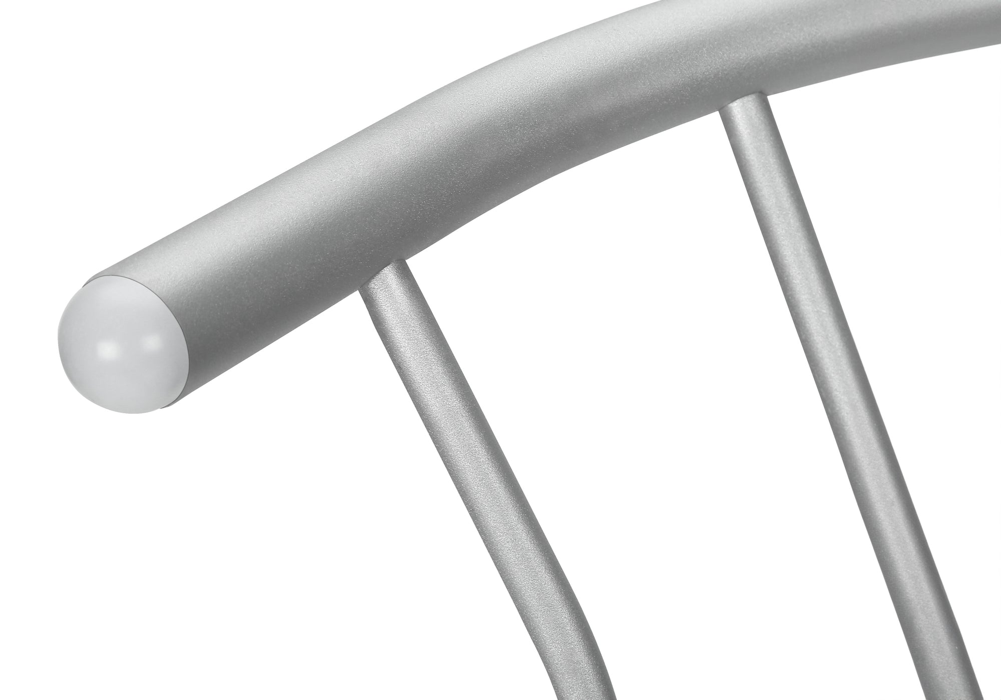 BARSTOOL - 2PCS / 36""H / SWIVEL / SILVER METAL