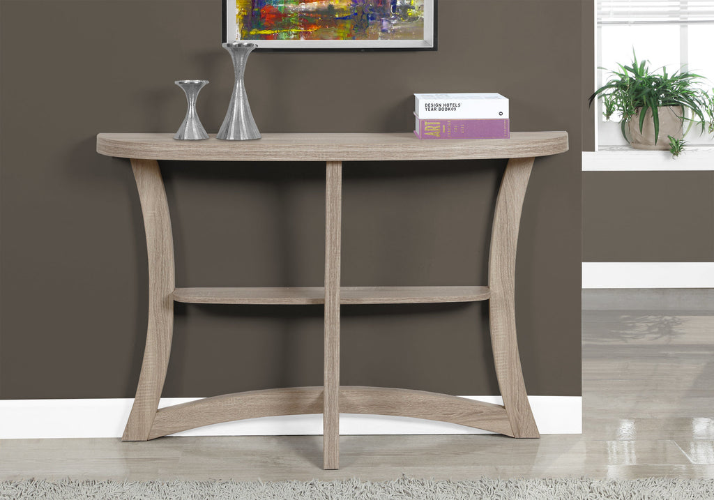 ACCENT TABLE - 47""L / DARK TAUPE HALL CONSOLE