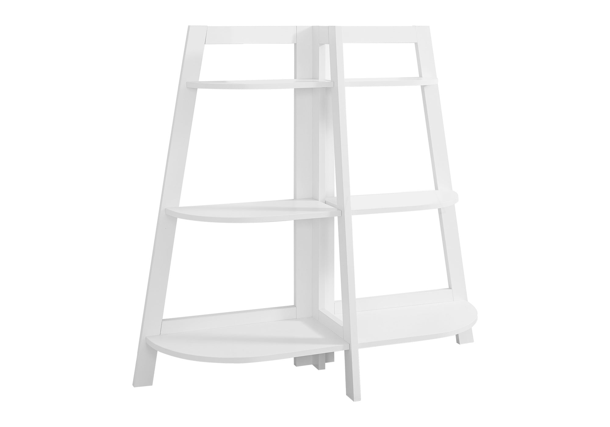 BOOKCASE - 48""H / WHITE ACCENT ETAGERE