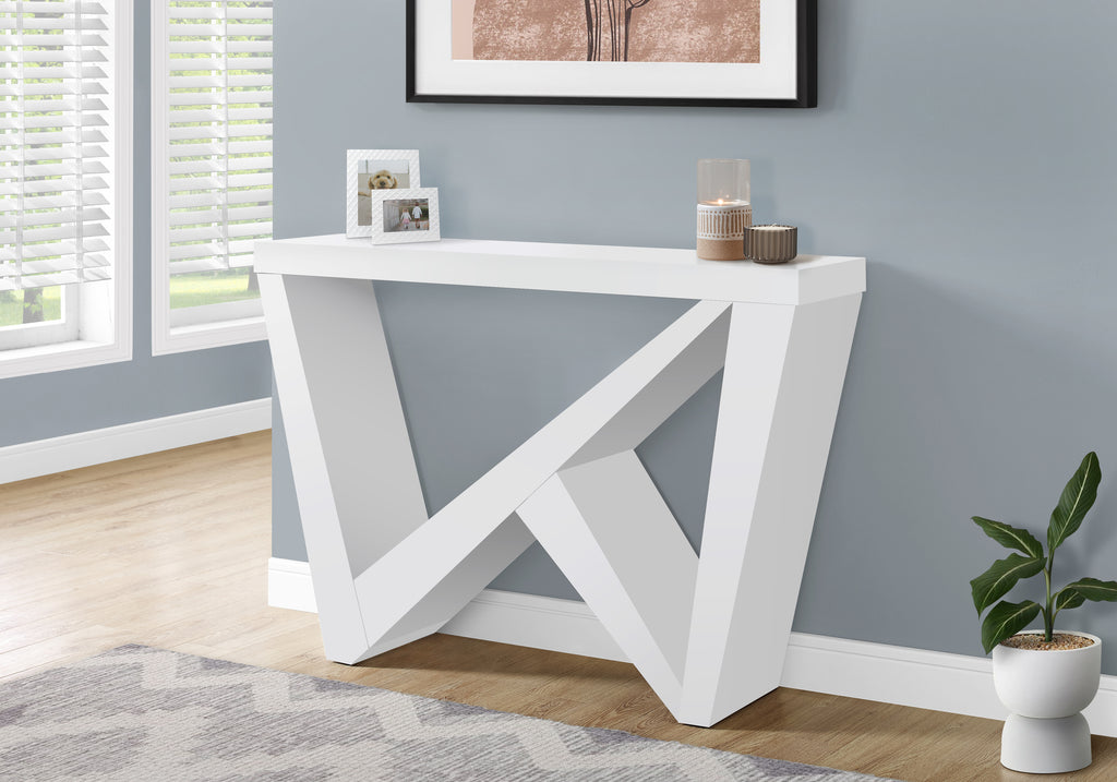ACCENT TABLE - 48""L / WHITE HALL CONSOLE