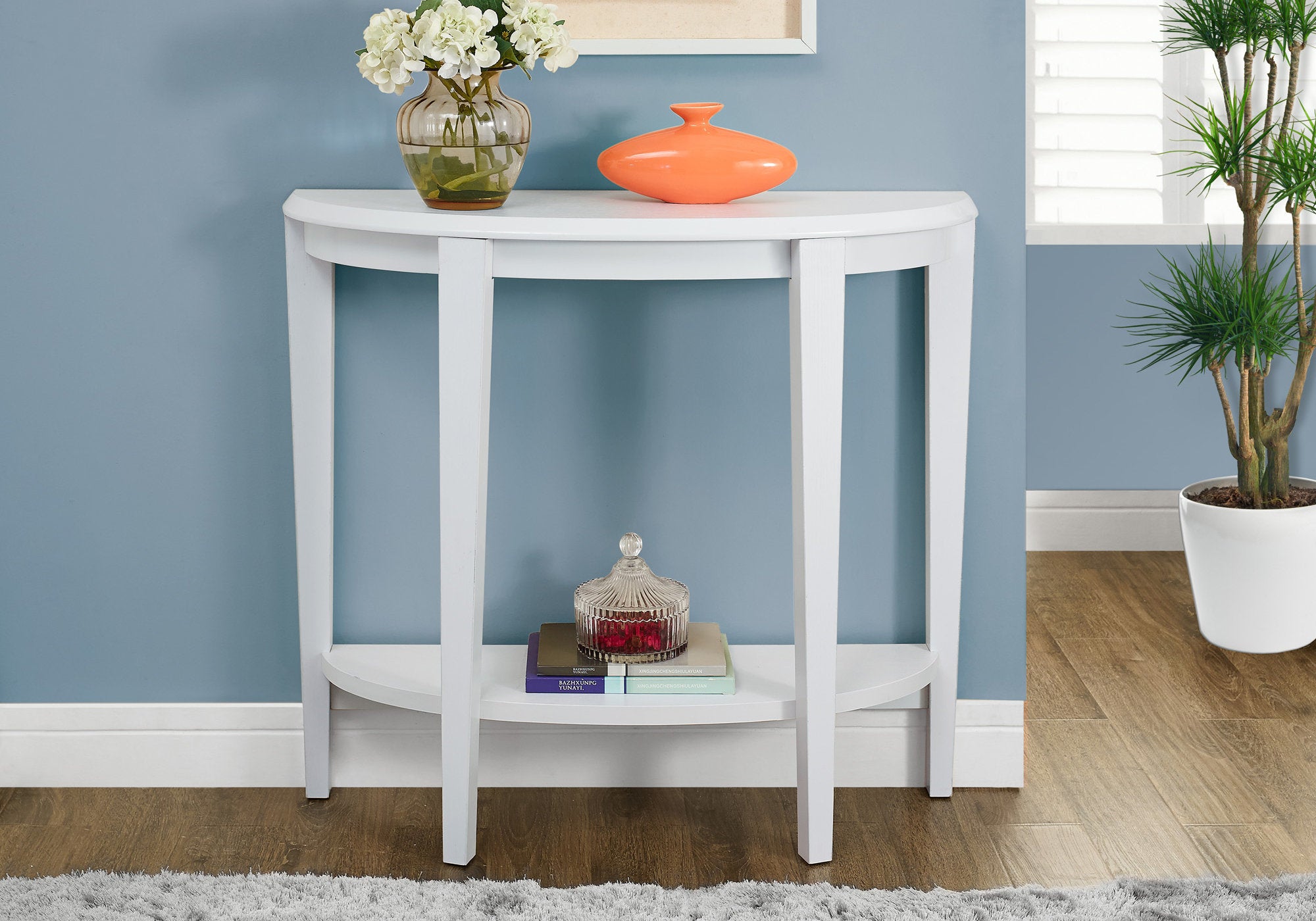 ACCENT TABLE - 36""L / WHITE HALL CONSOLE