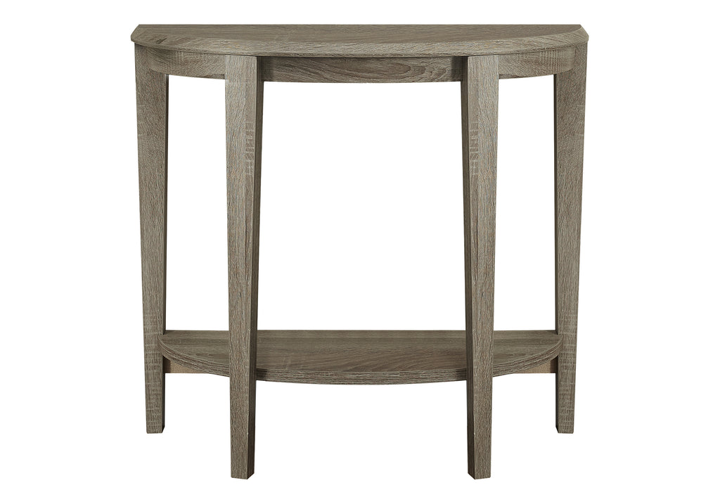 ACCENT TABLE - 36""L / DARK TAUPE HALL CONSOLE