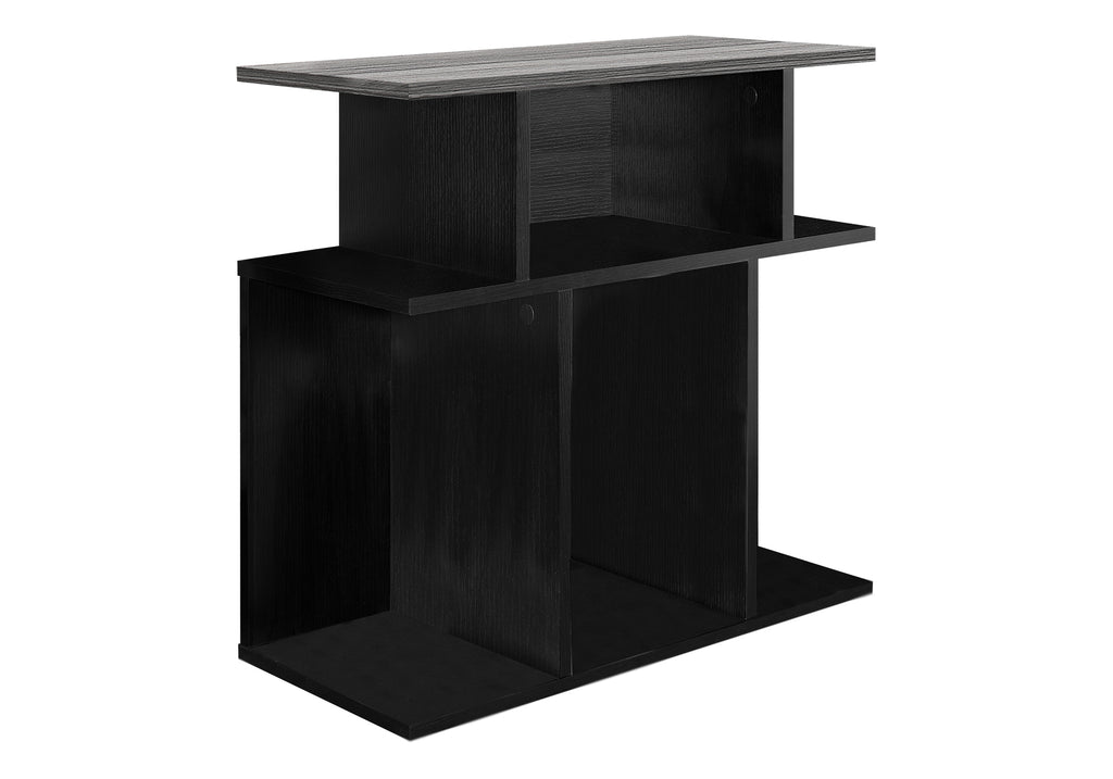 ACCENT TABLE - 24""H / BLACK / GREY TOP