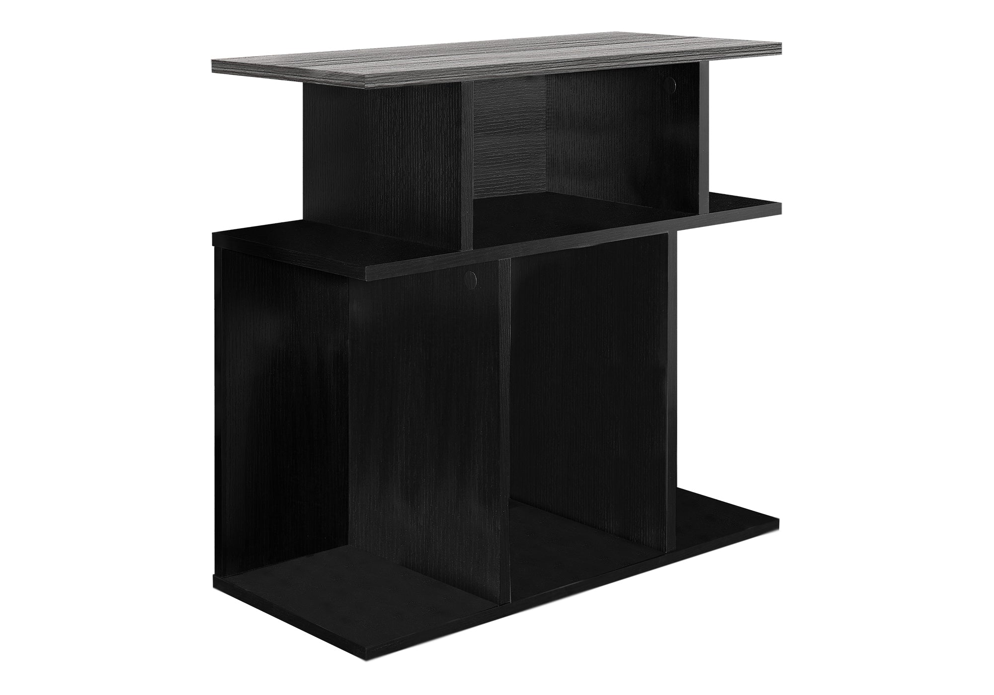 ACCENT TABLE - 24""H / BLACK / GREY TOP
