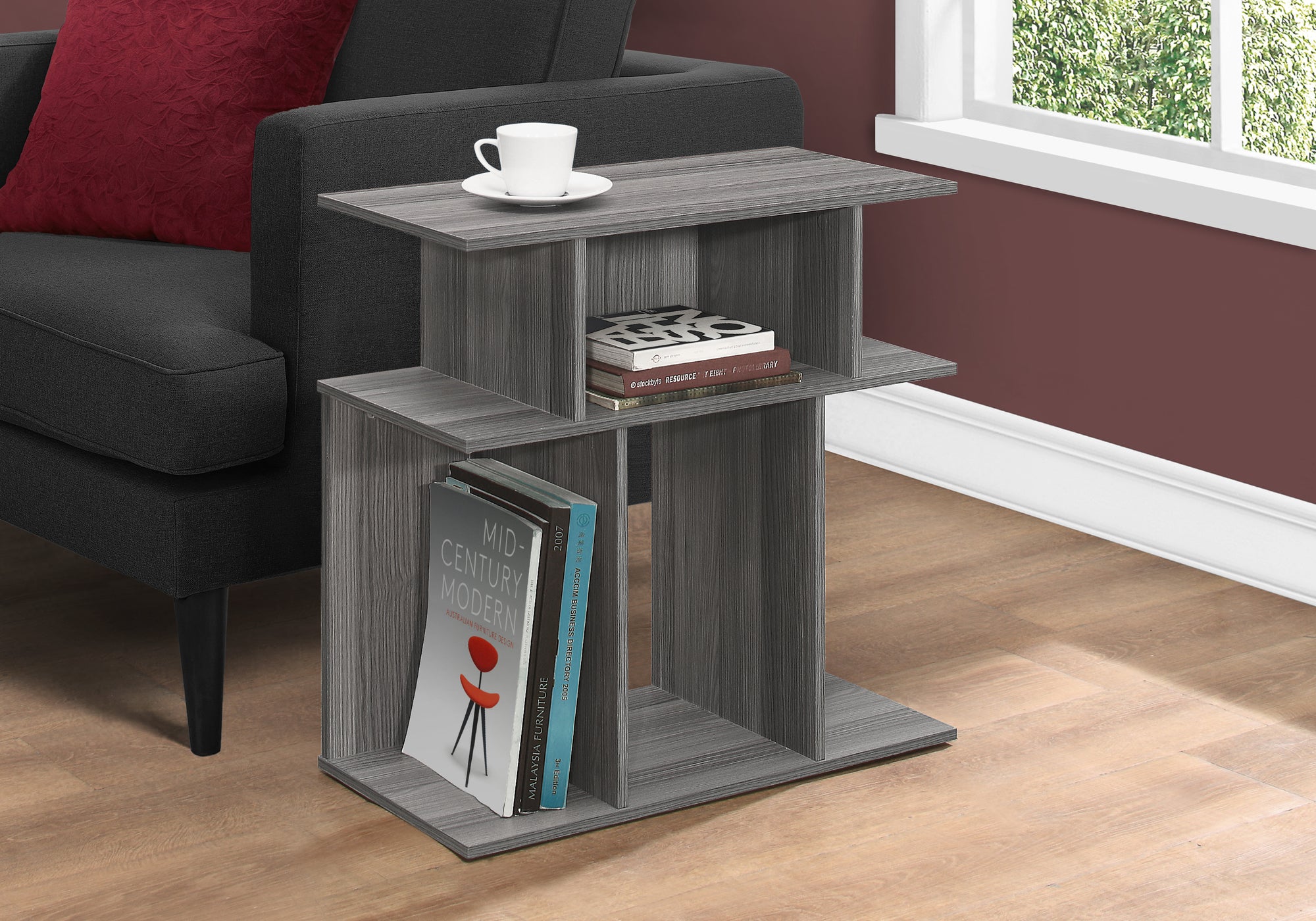 ACCENT TABLE - 24""H / GREY