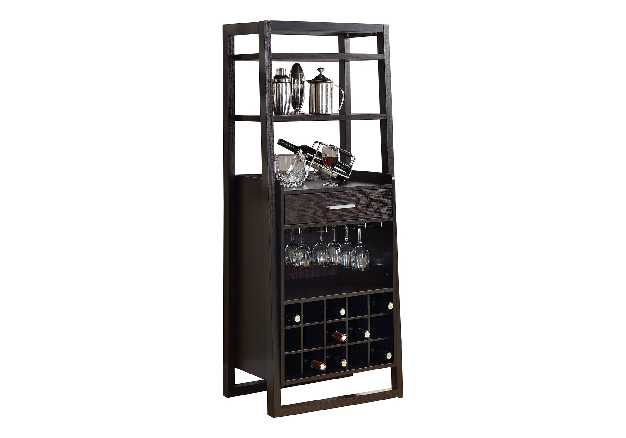 HOME BAR - 60""H / ESPRESSO LADDER STYLE