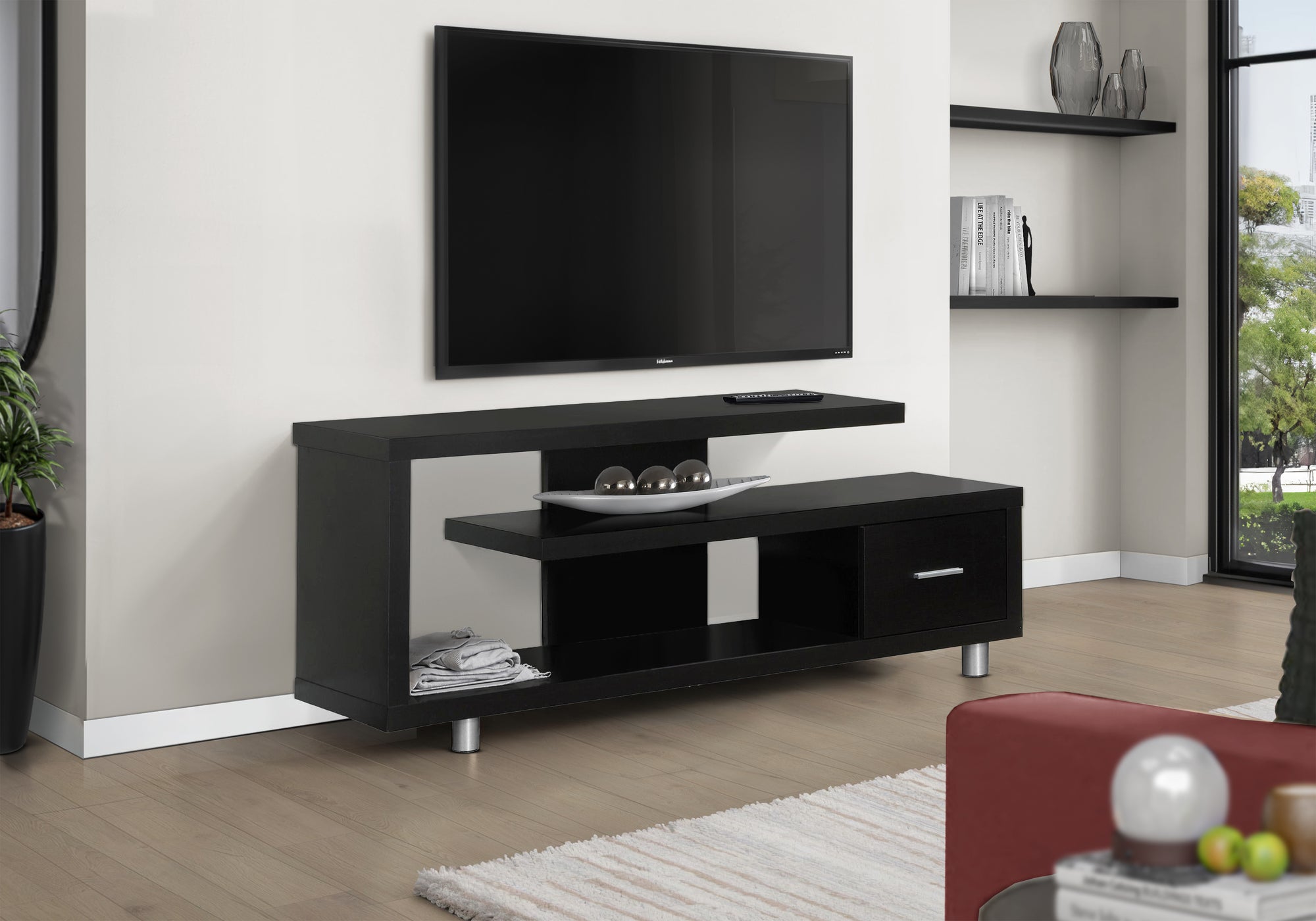 TV STAND - 60""L / ESPRESSO WITH 1 DRAWER