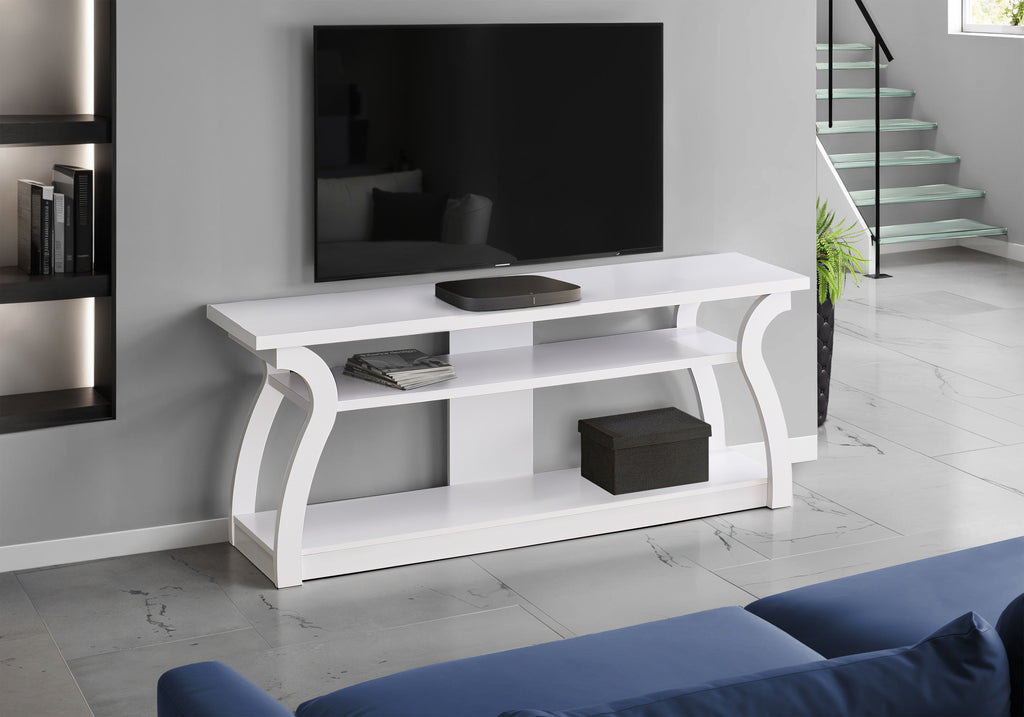 TV STAND - 60""L / WHITE