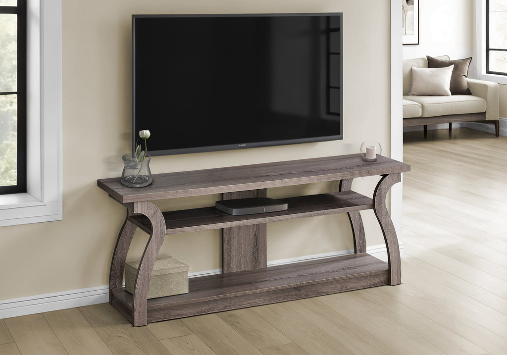 TV STAND - 60""L / DARK TAUPE