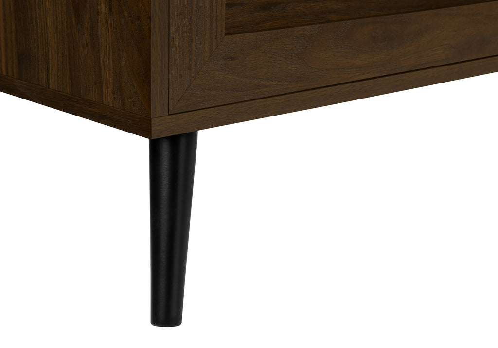 TV STAND - 72""L / BROWN WOOD-LOOK WITH 2 DOORS