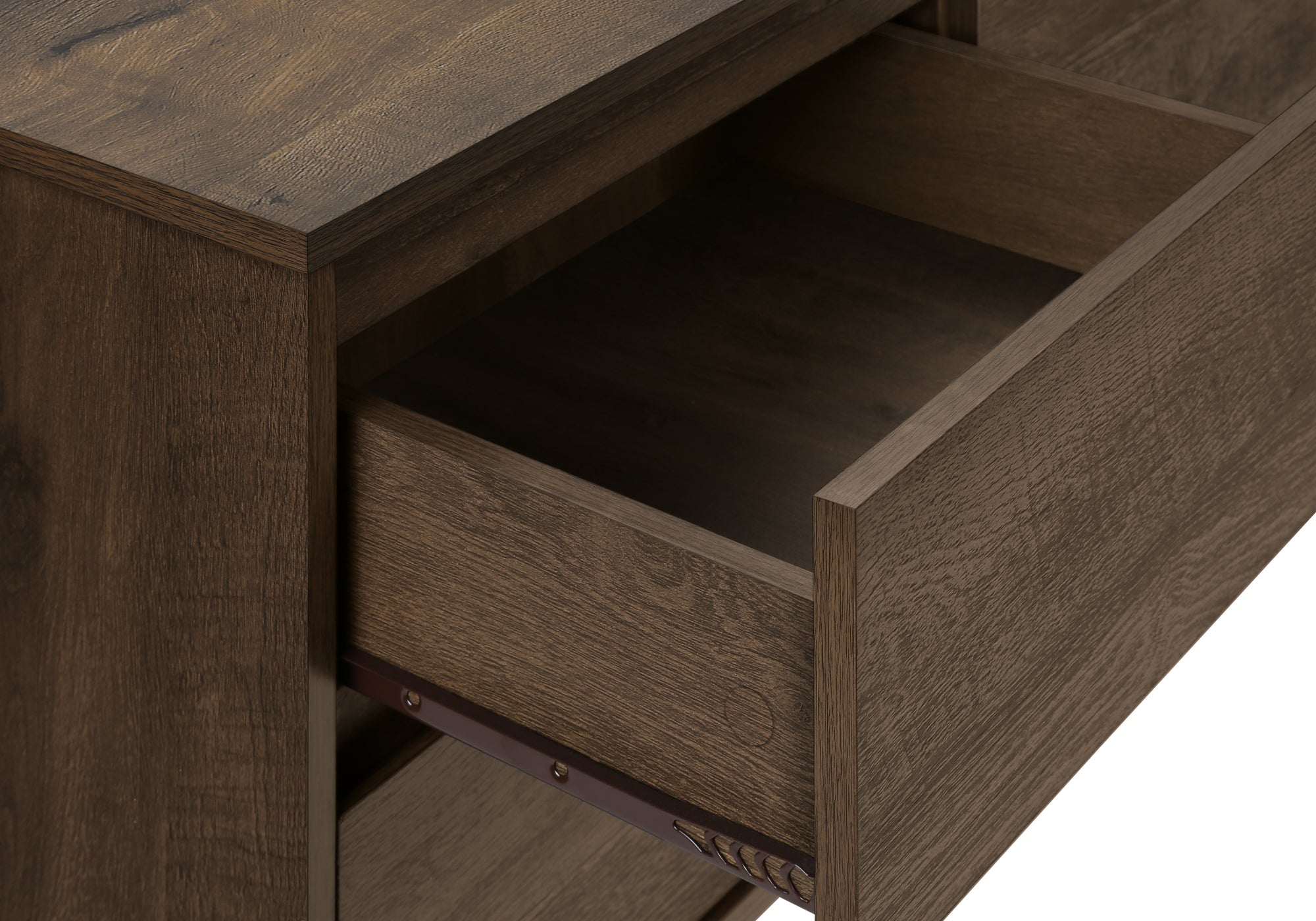 TV STAND - 72""L / DARK BROWN WOOD-LOOK WITH STORAGE