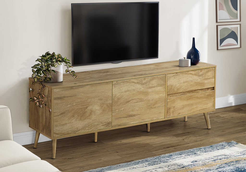 TV STAND - 72""L / WALNUT WITH STORAGE