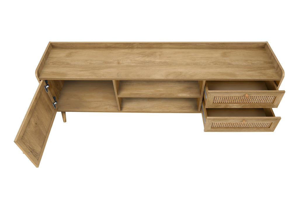 TV STAND - 72""L / WALNUT WITH STORAGE
