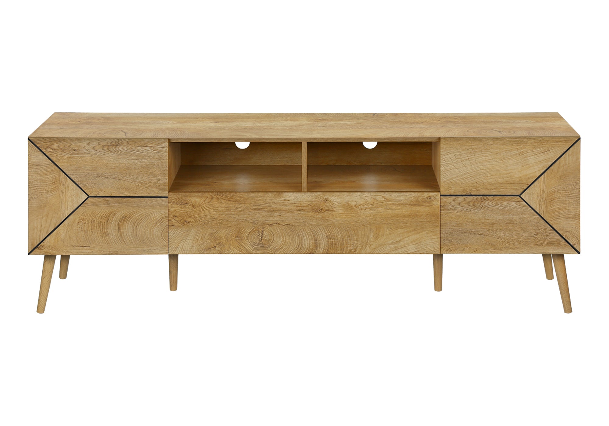 TV STAND - 72""L / WALNUT WITH STORAGE