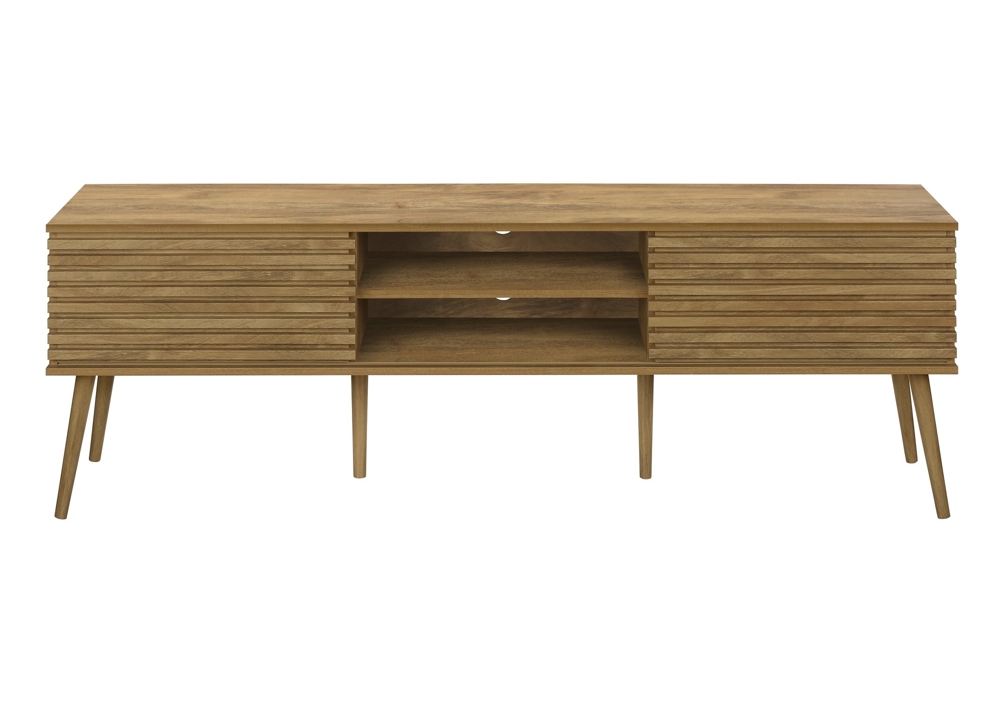 TV STAND - 72""L / WALNUT WITH 2 DOORS