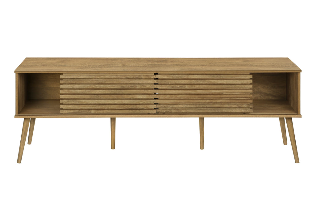 TV STAND - 72""L / WALNUT WITH 2 DOORS