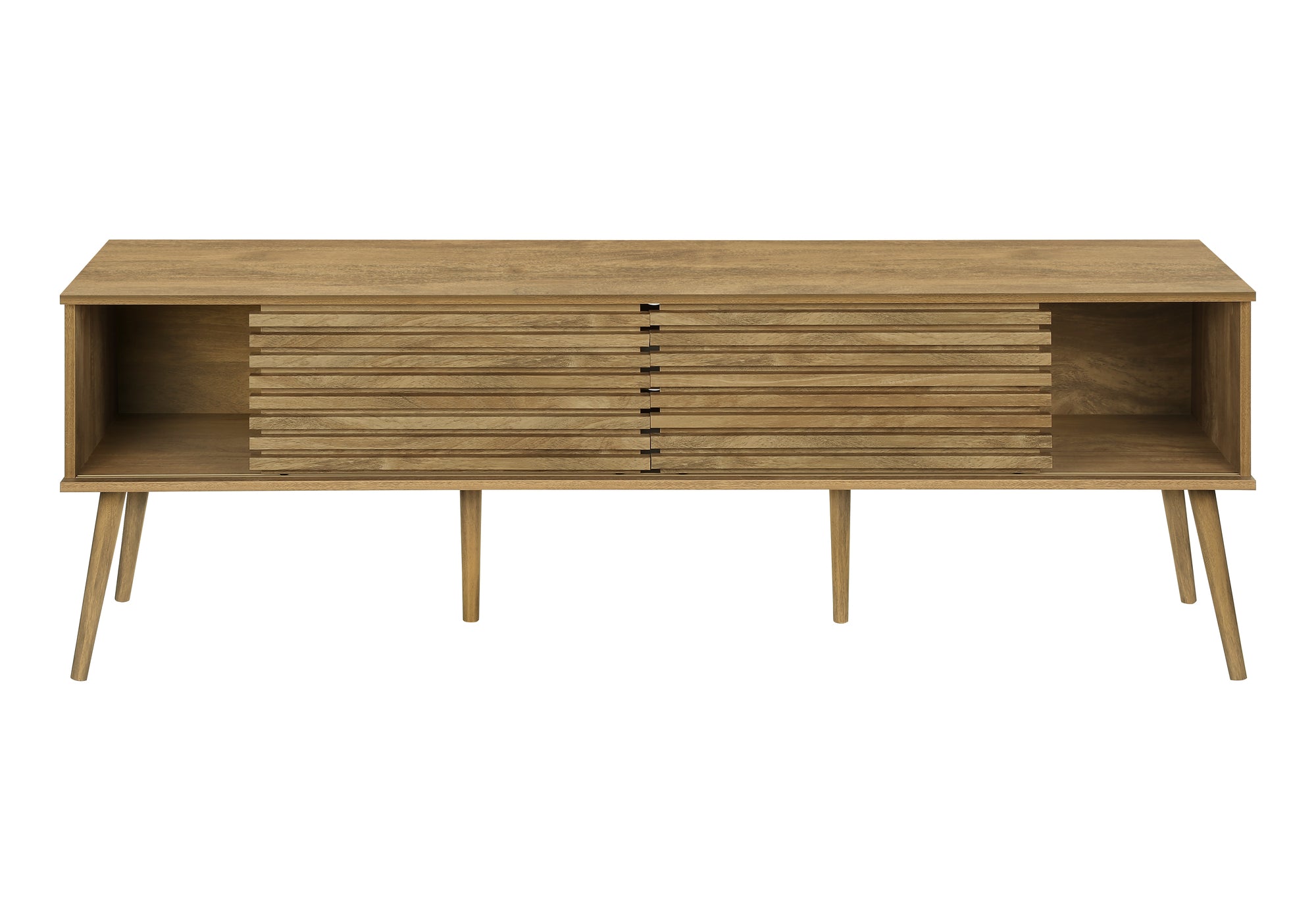 TV STAND - 72""L / WALNUT WITH 2 DOORS