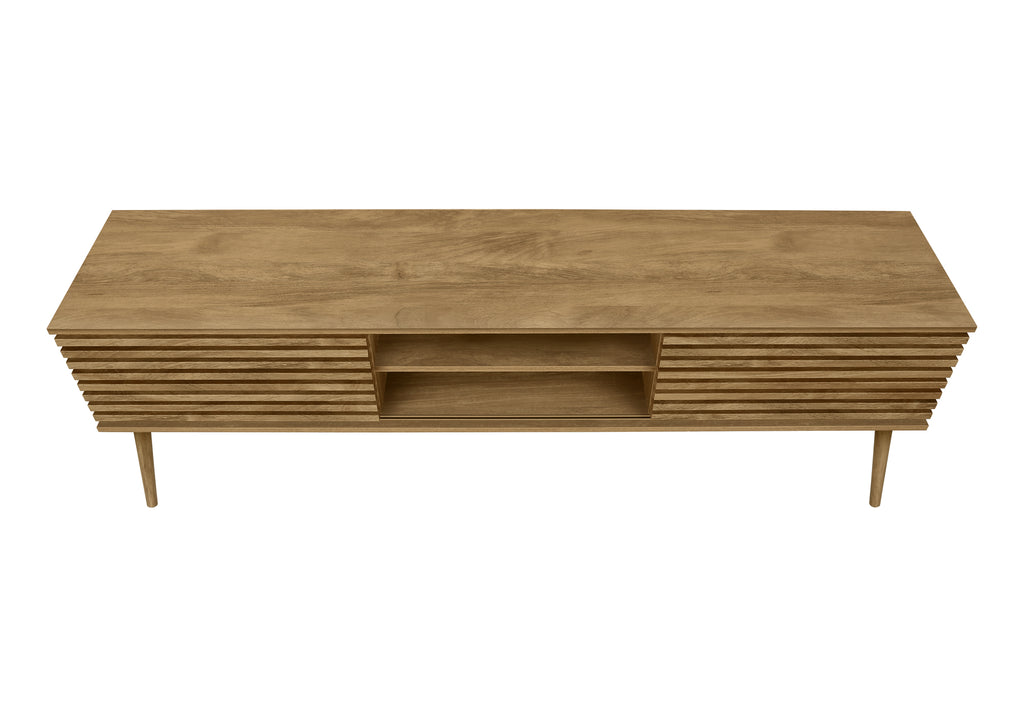 TV STAND - 72""L / WALNUT WITH 2 DOORS