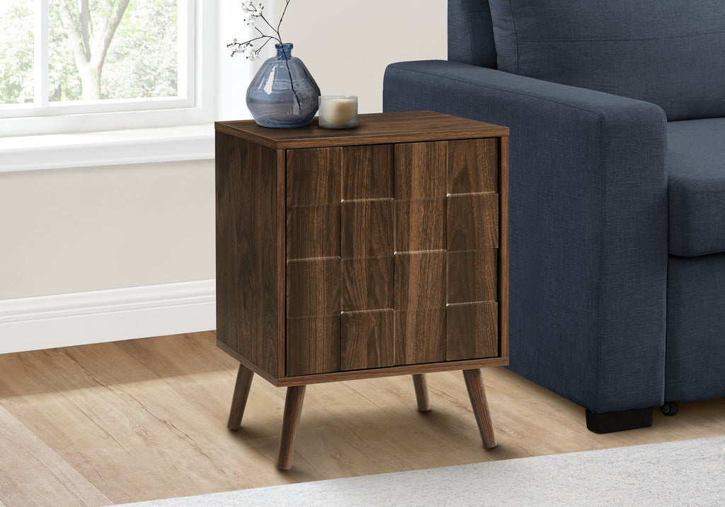 ACCENT TABLE - 23""H / DARK WALNUT END TABLE