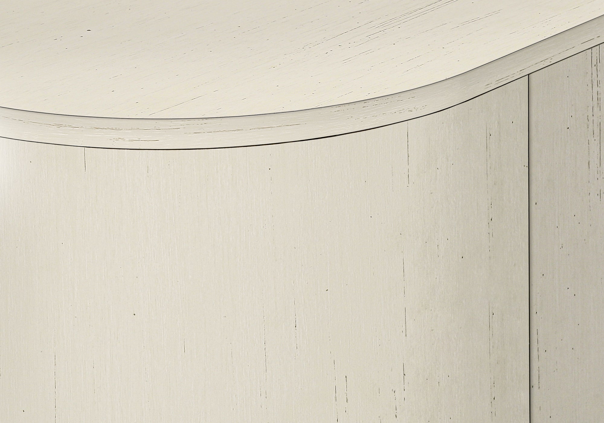 TV STAND - 72""L / ANTIQUE WHITE WITH 4 DOORS