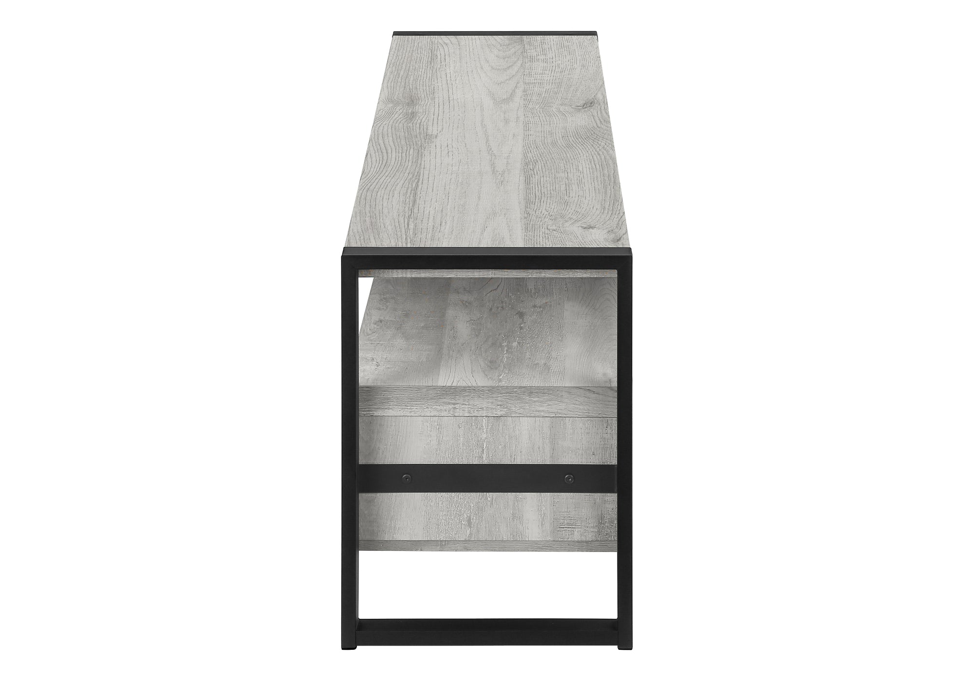 TV STAND - 60""L / GREY RECLAIMED WOOD-LOOK / 3 DRAWERS