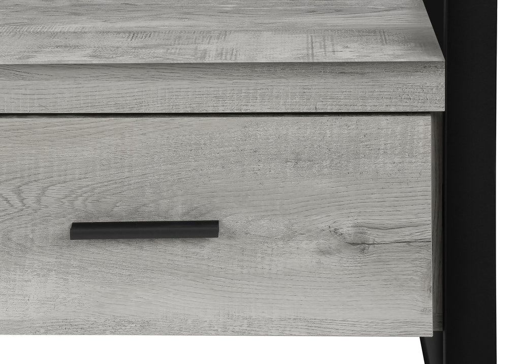 TV STAND - 60""L / GREY RECLAIMED WOOD-LOOK / 3 DRAWERS