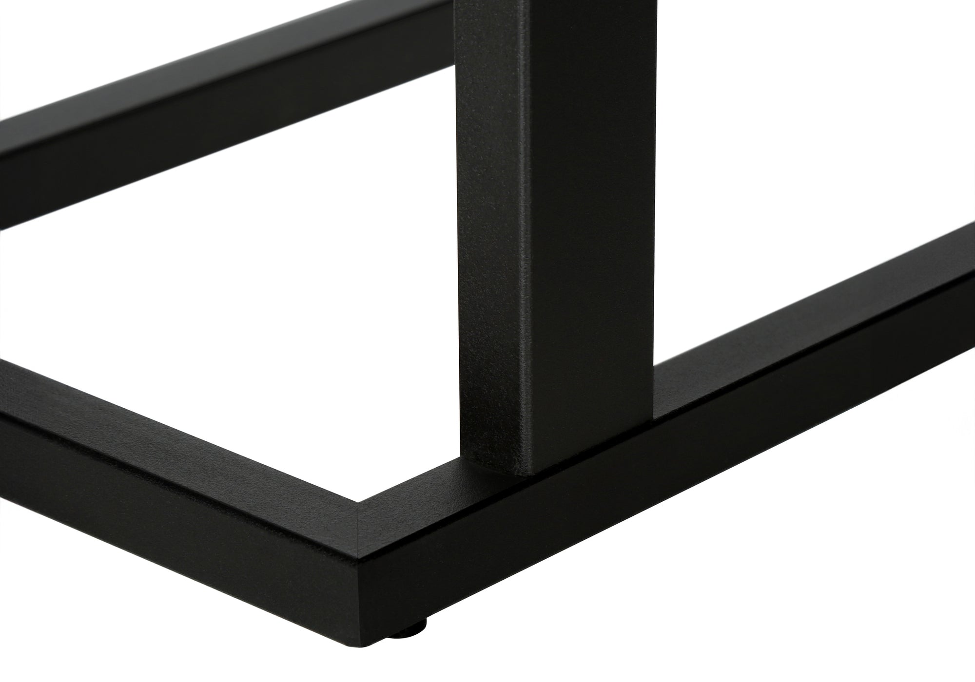 ACCENT TABLE - GREY RECLAIMED WOOD-LOOK / BLACK METAL